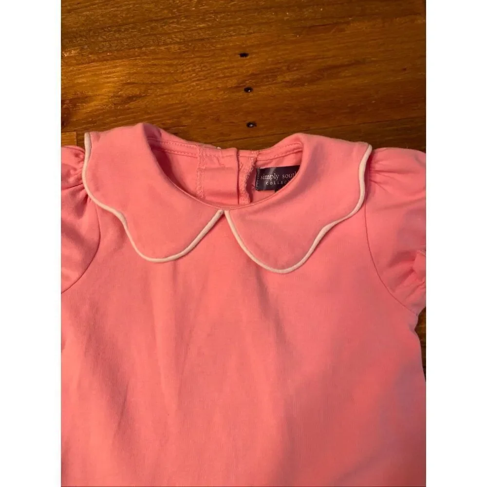 Simply Southern 6-12 month baby girl dress pink blue butterfly